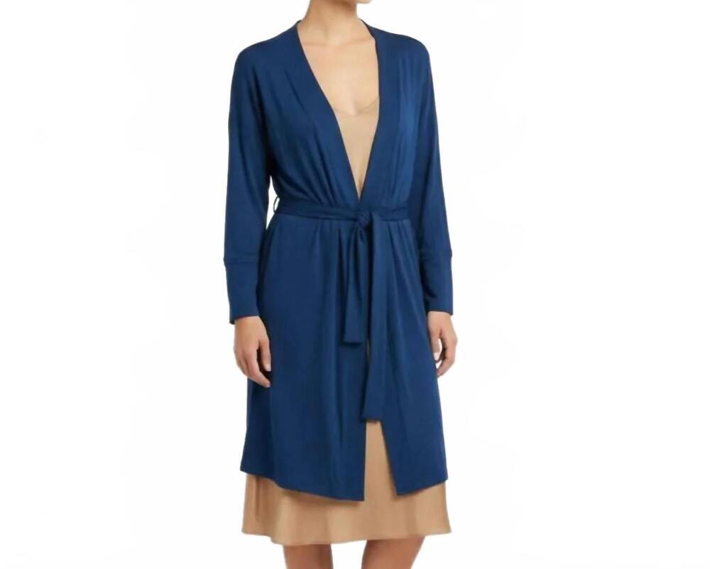NEW SIMONE PERELE aurore kimono robe in blue
